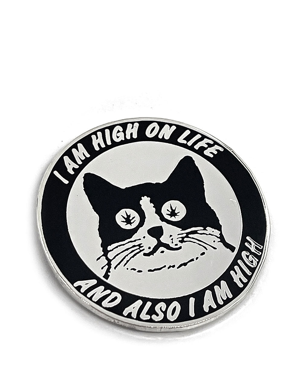 High On Life Cat Pin-Strike Gently Co.-Strange Ways