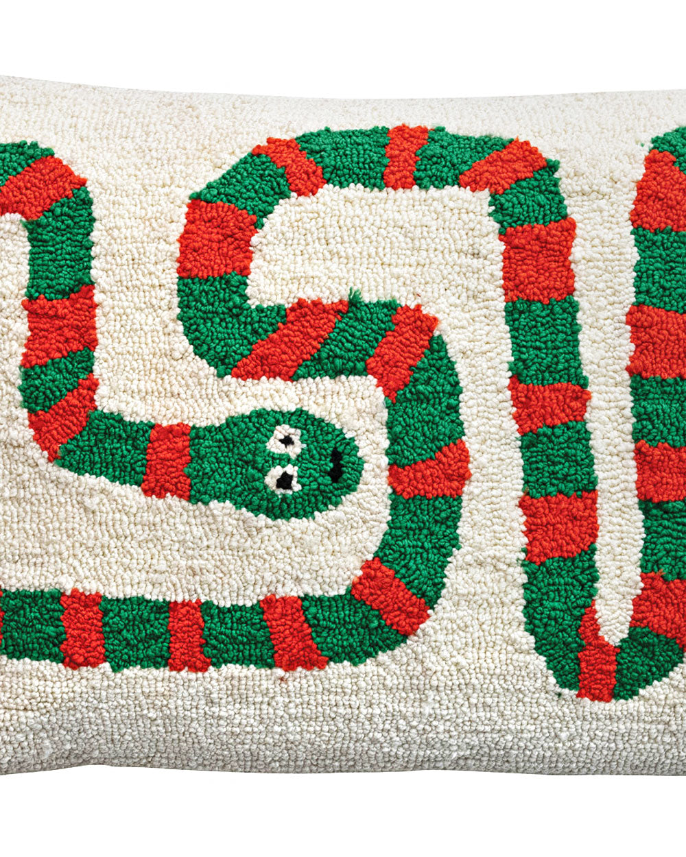 Striped Snake Hook Pillow-Creative Co-Op-Strange Ways