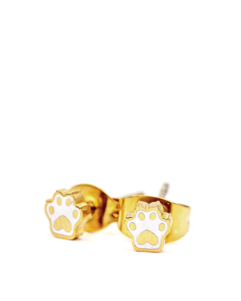 Cat Paw Micro Stud Earrings-These Are Things-Strange Ways