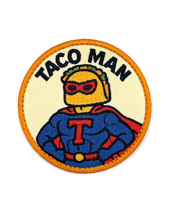 Taco Man Patch-Square Deal Supplies-Strange Ways