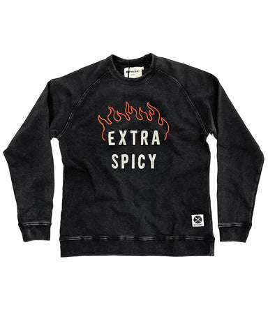 Extra Spicy Chainstitched Crewneck Unisex Sweatshirt