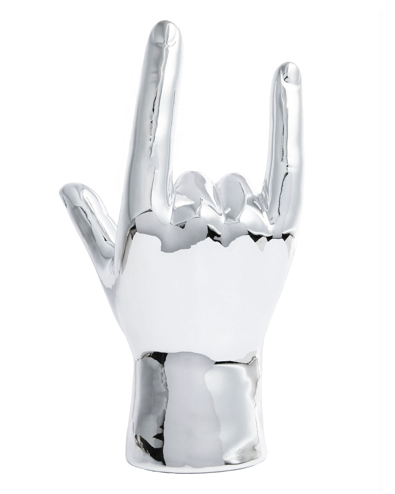 I Love You Hand Table Sculpture - Silver-Interior Illusions Plus-Strange Ways