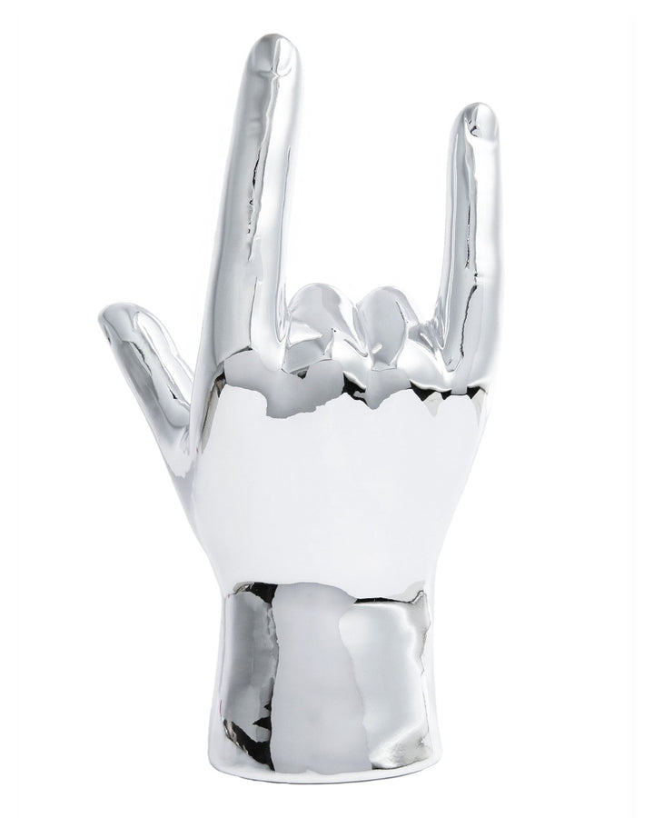 I Love You Hand Table Sculpture - Silver-Interior Illusions Plus-Strange Ways