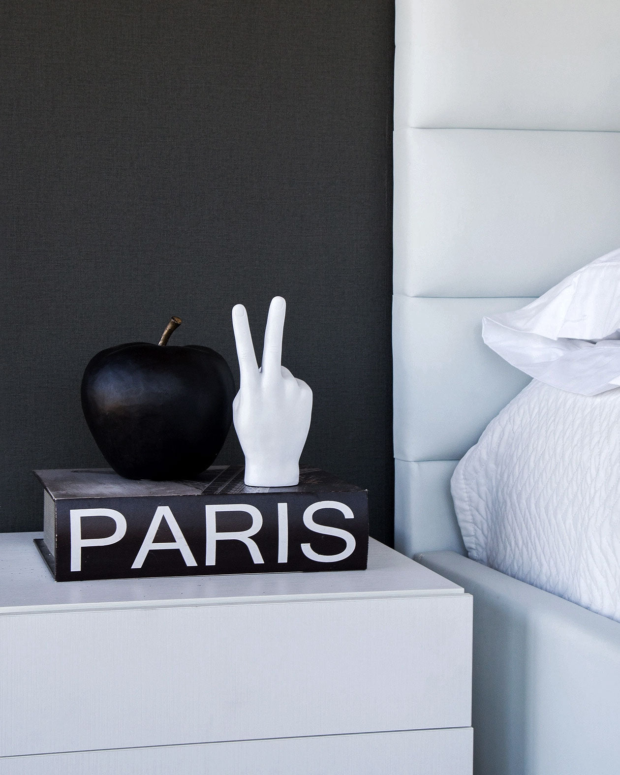 Peace Hand Table Sculpture - White-Interior Illusions Plus-Strange Ways