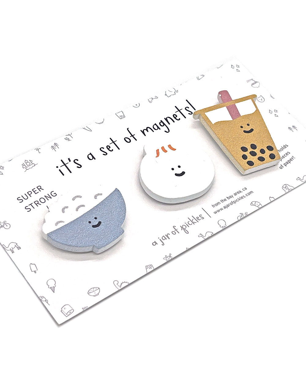 Taipei Food Magnets (Set of 3)-A Jar Of Pickles-Strange Ways