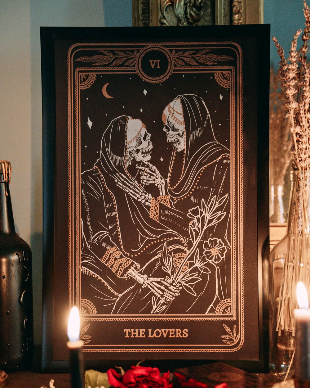 The Lovers - Tarot Card Screenprinted Art Print (11" x 17")-13th Press-Strange Ways