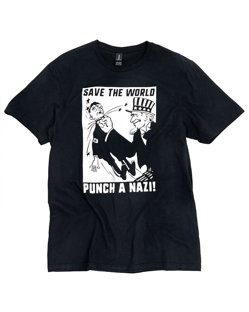 Save The World, Punch A Nazi! Unisex Shirt-Pretty Bad Co.-Strange Ways