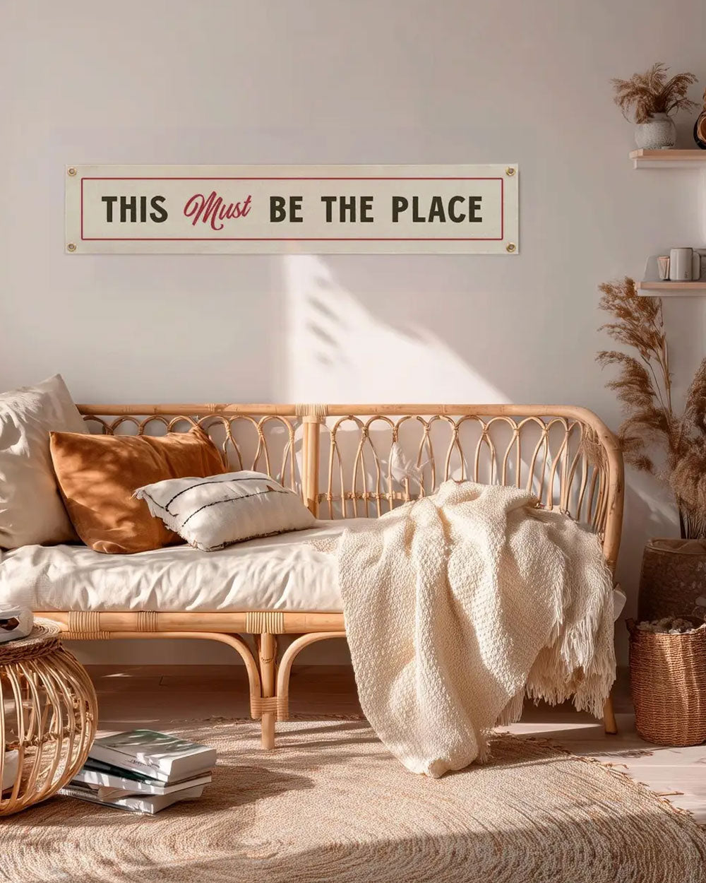 This Must Be The Place Felt Banner-Benoit's Design Co.-Strange Ways
