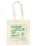 Reading Is Dope Tote Bag-Hungry Ghost Press-Strange Ways