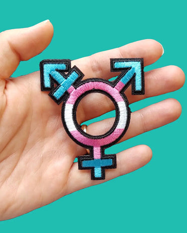 Trans Symbol Patch Transgender Symbol Patch