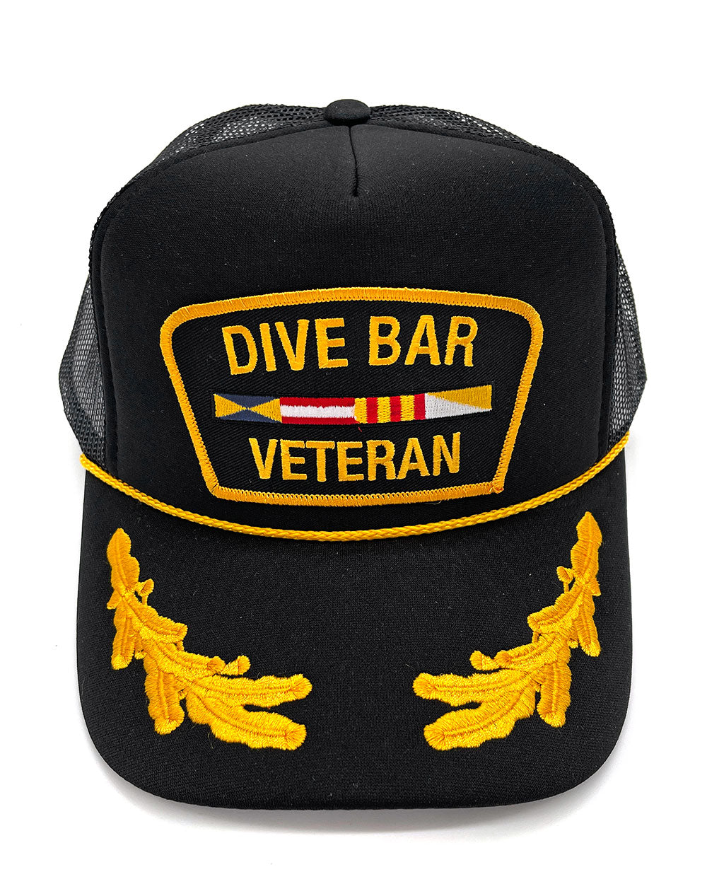 Dive Bar Veteran Trucker Hat-Mover & Shaker-Strange Ways