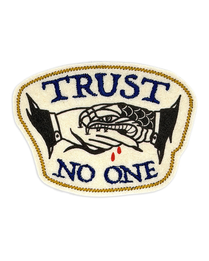 Trust No One Snakebite Patch-Backerton-Strange Ways