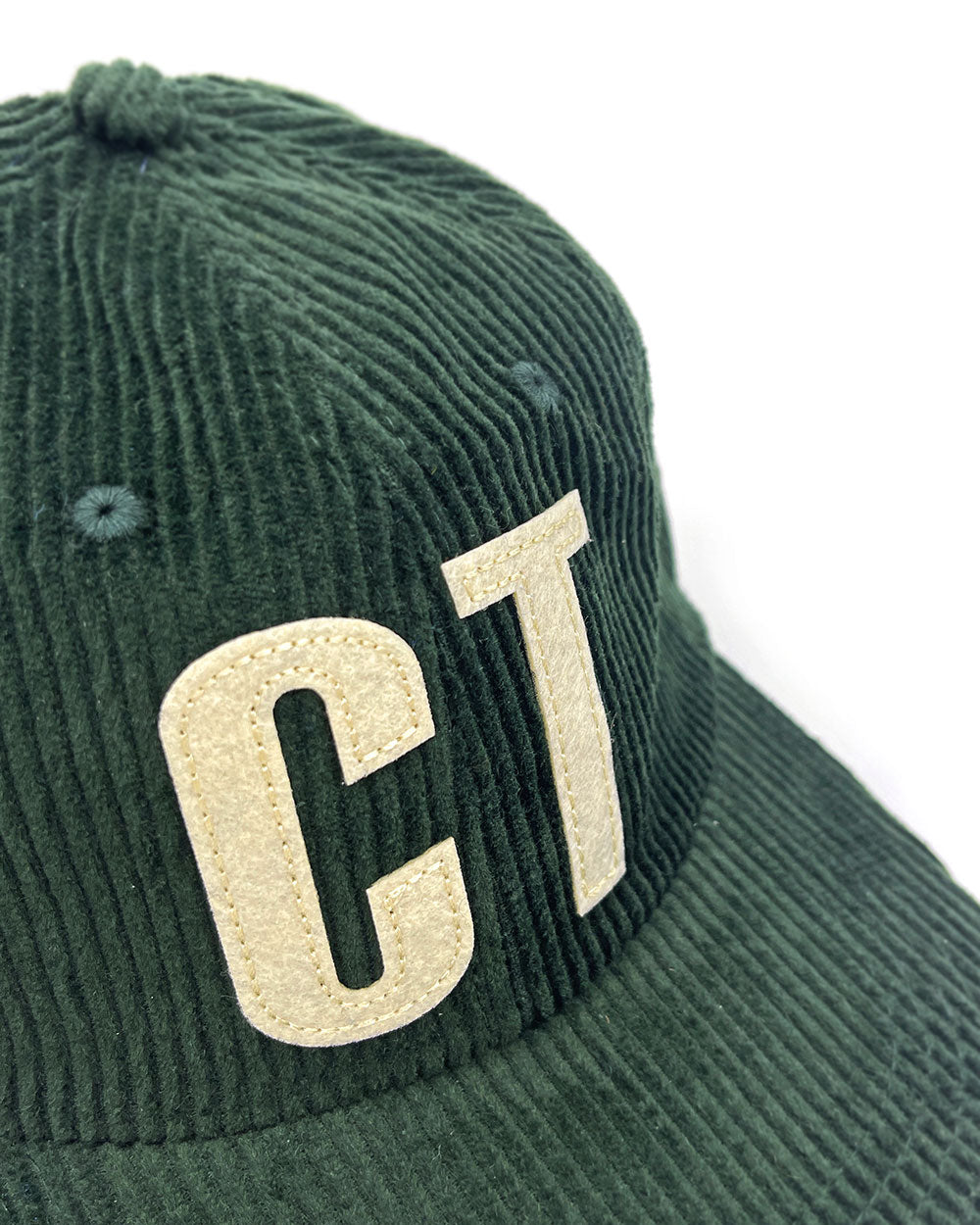 Connecticut CT Corduroy Hat - Hunter Green-Strange Ways-Strange Ways