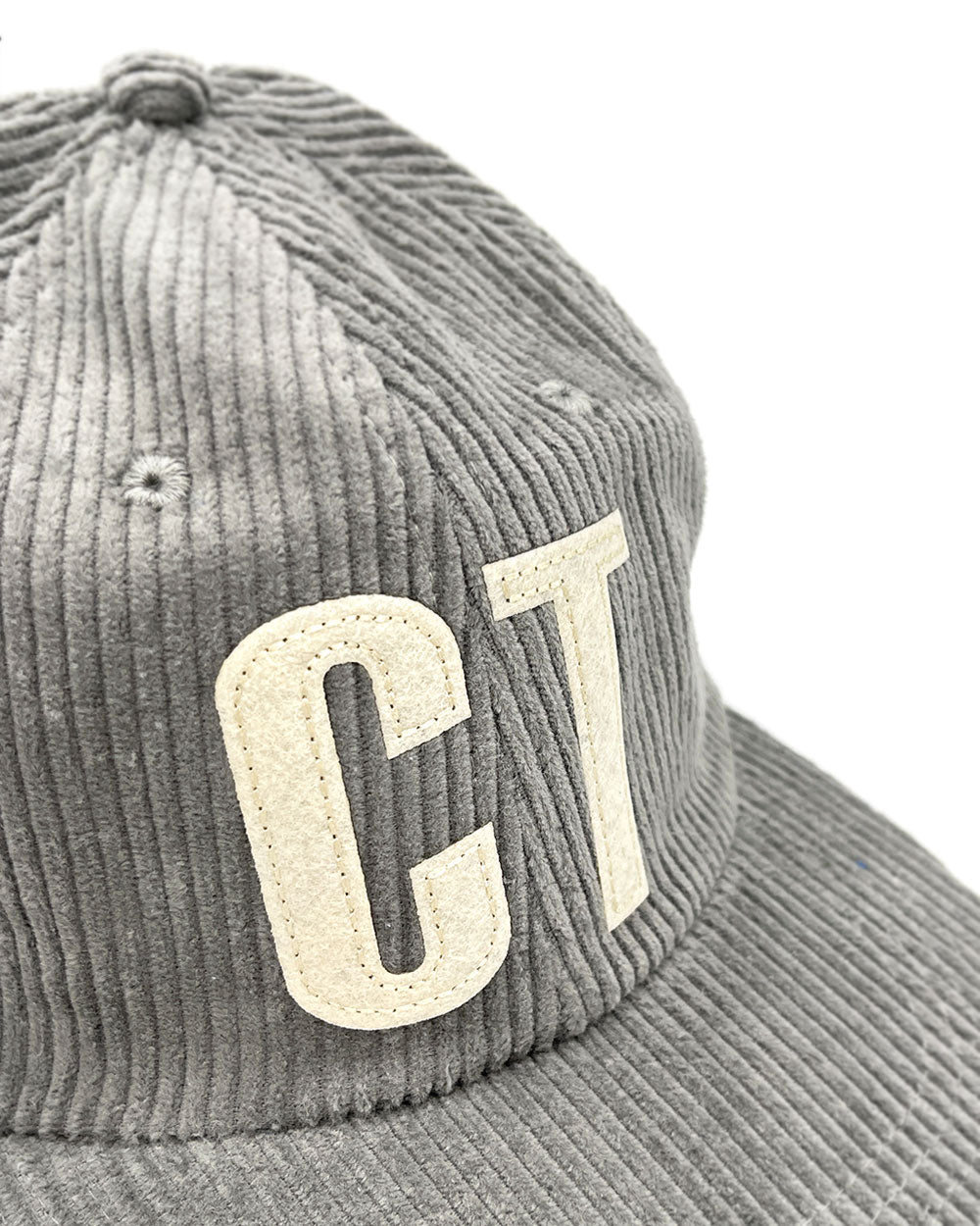 Connecticut CT Corduroy Hat - Light Grey-Strange Ways-Strange Ways