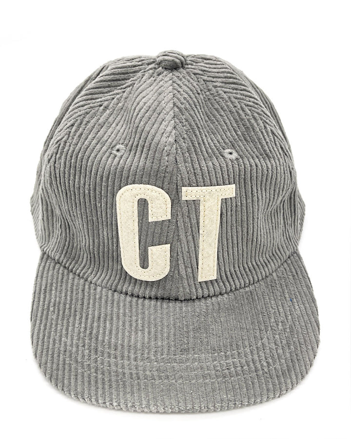 Connecticut CT Corduroy Hat - Light Grey-Strange Ways-Strange Ways