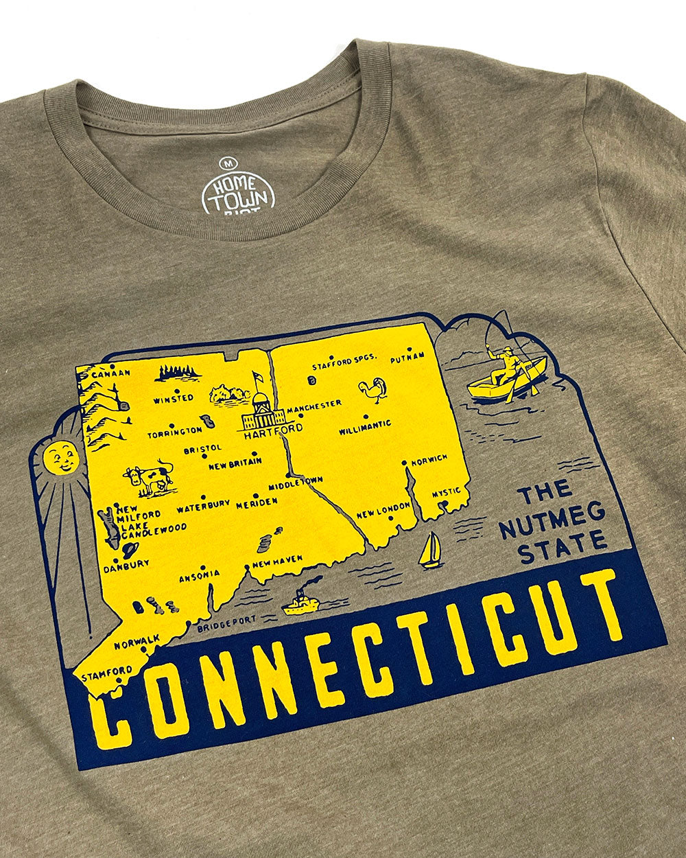 Connecticut Nutmeg State Unisex Shirt-Retro Planet-Strange Ways