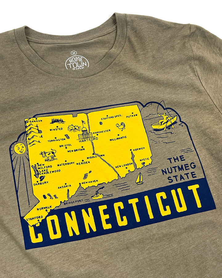 Connecticut Nutmeg State Unisex Shirt-Retro Planet-Strange Ways