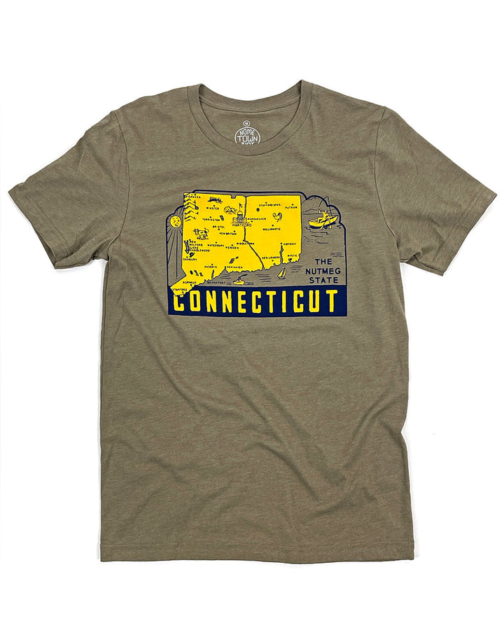 Connecticut Nutmeg State Unisex Shirt-Retro Planet-Strange Ways