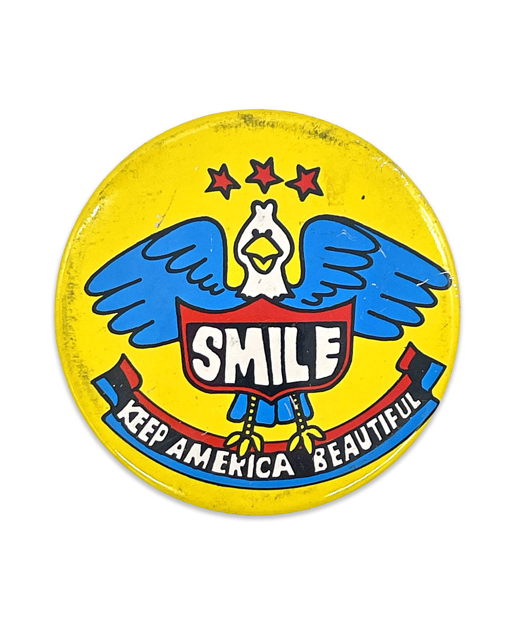 Keep America Beautiful X-Large Pinback Button (Vintage)-Strange Ways-Strange Ways