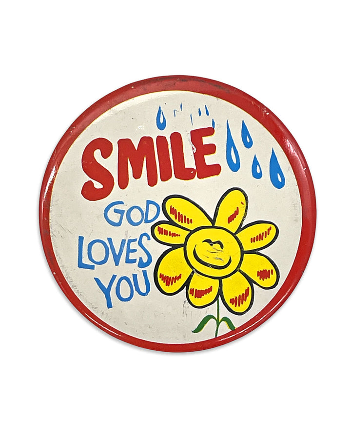 Smile X-Large Pinback Button (Vintage)-Strange Ways-Strange Ways