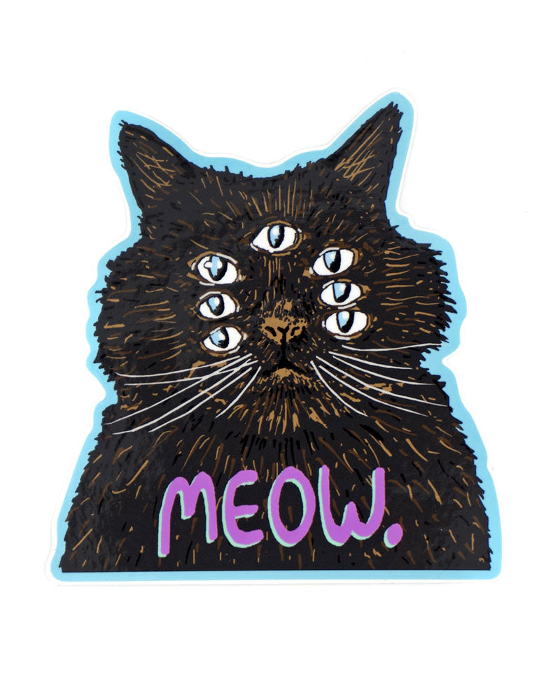 Meow Cat Sticker-Quiet Tide Goods-Strange Ways