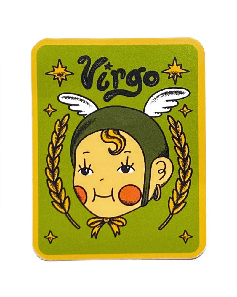 Virgo Baby Zodiac Sticker-Ren-O-Graphics-Strange Ways