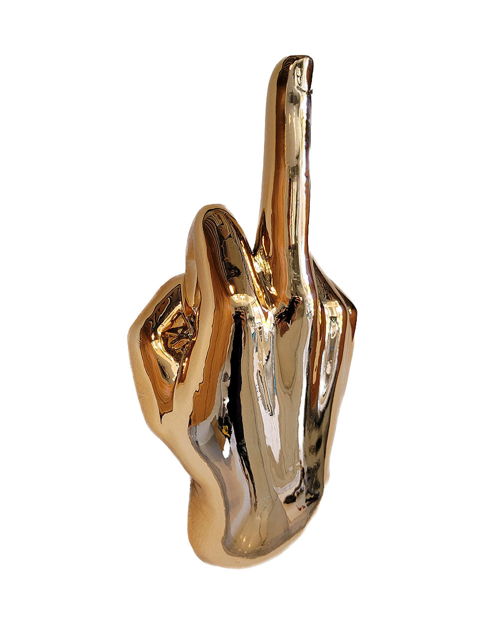 Middle Finger Hand Wall Sculpture - Bronze-Interior Illusions Plus-Strange Ways
