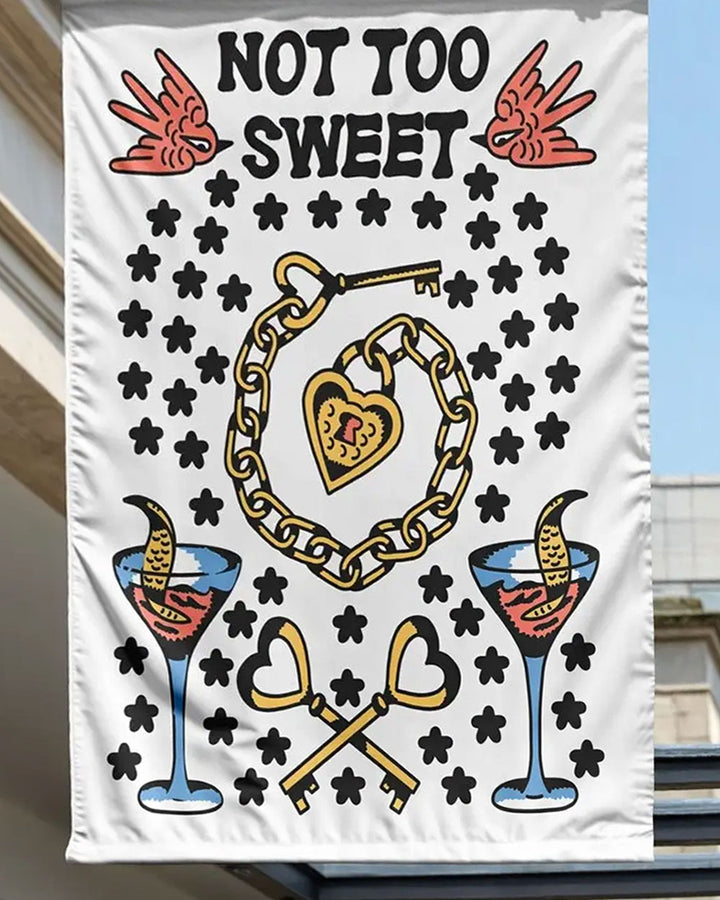 Not Too Sweet Oversized Tapestry Flag-Mover & Shaker-Strange Ways