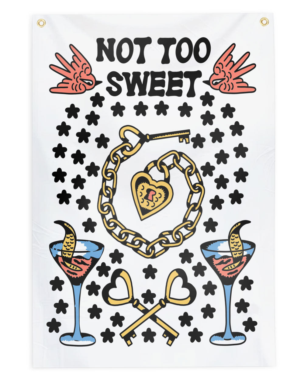 Not Too Sweet Oversized Tapestry Flag-Mover & Shaker-Strange Ways