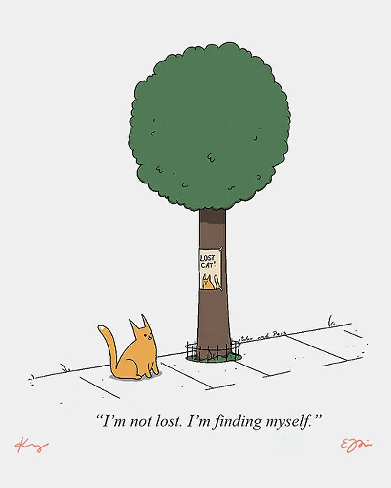 Lost Cat Signed Comic Print (24 x 30 cm)