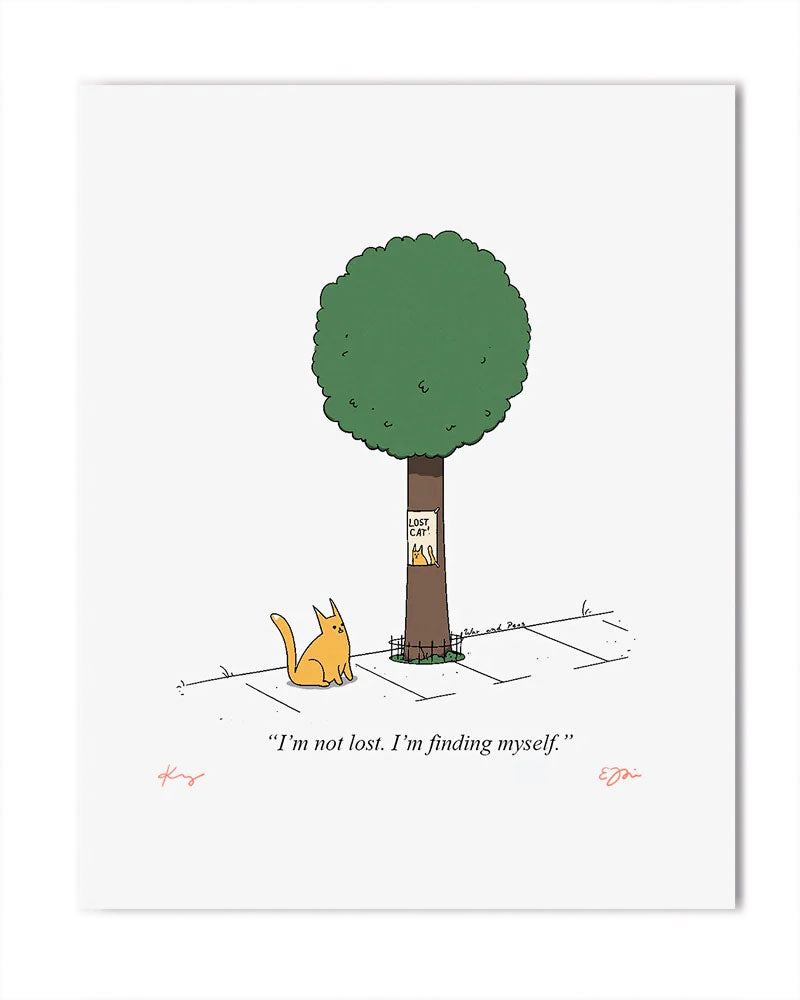 Lost Cat Signed Comic Print (24 x 30 cm)