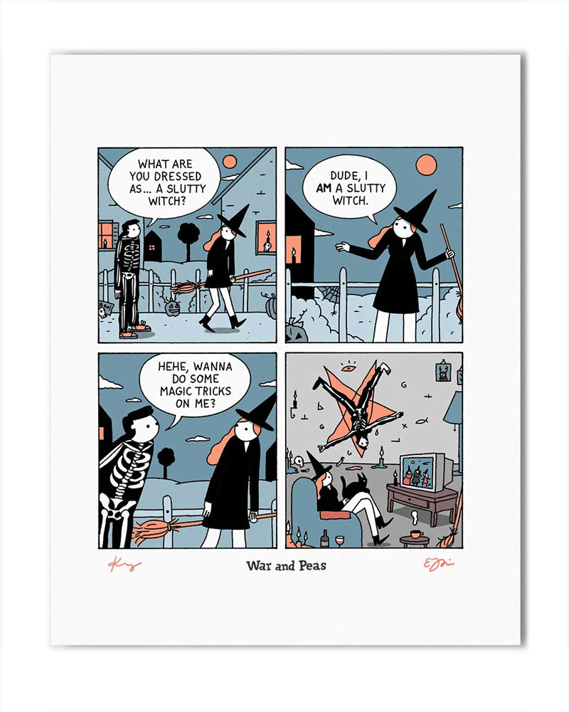 Slutty Witch Signed Comic Print (24 x 30 cm)