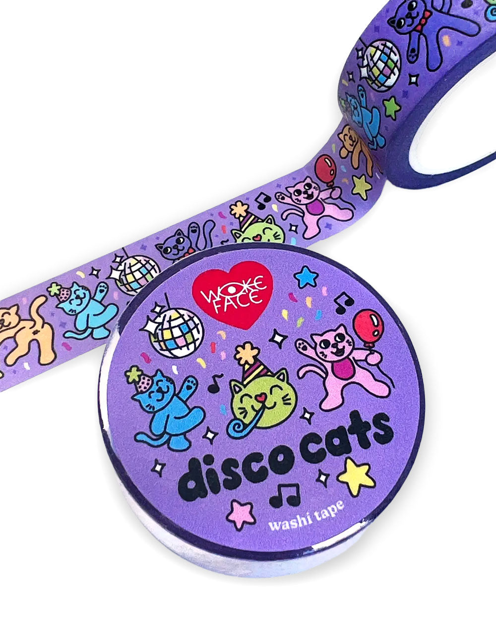 Disco Cats Washi Tape-Wokeface-Strange Ways