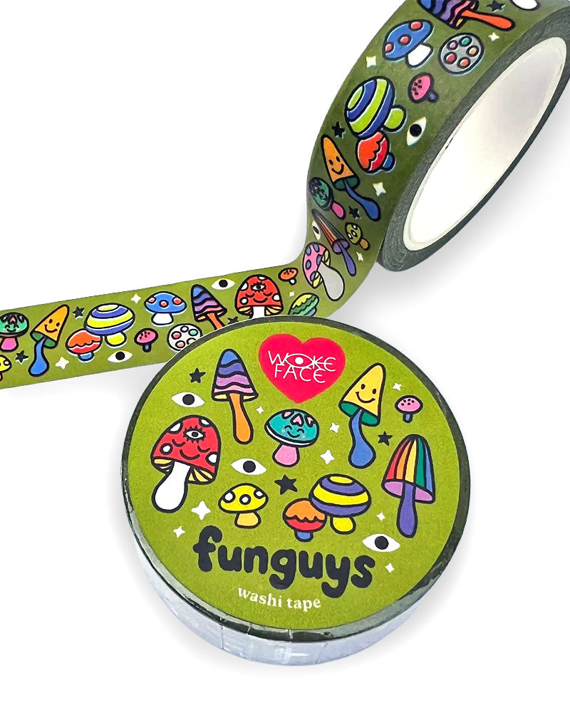 Mushrooms Funguys Washi Tape-Wokeface-Strange Ways