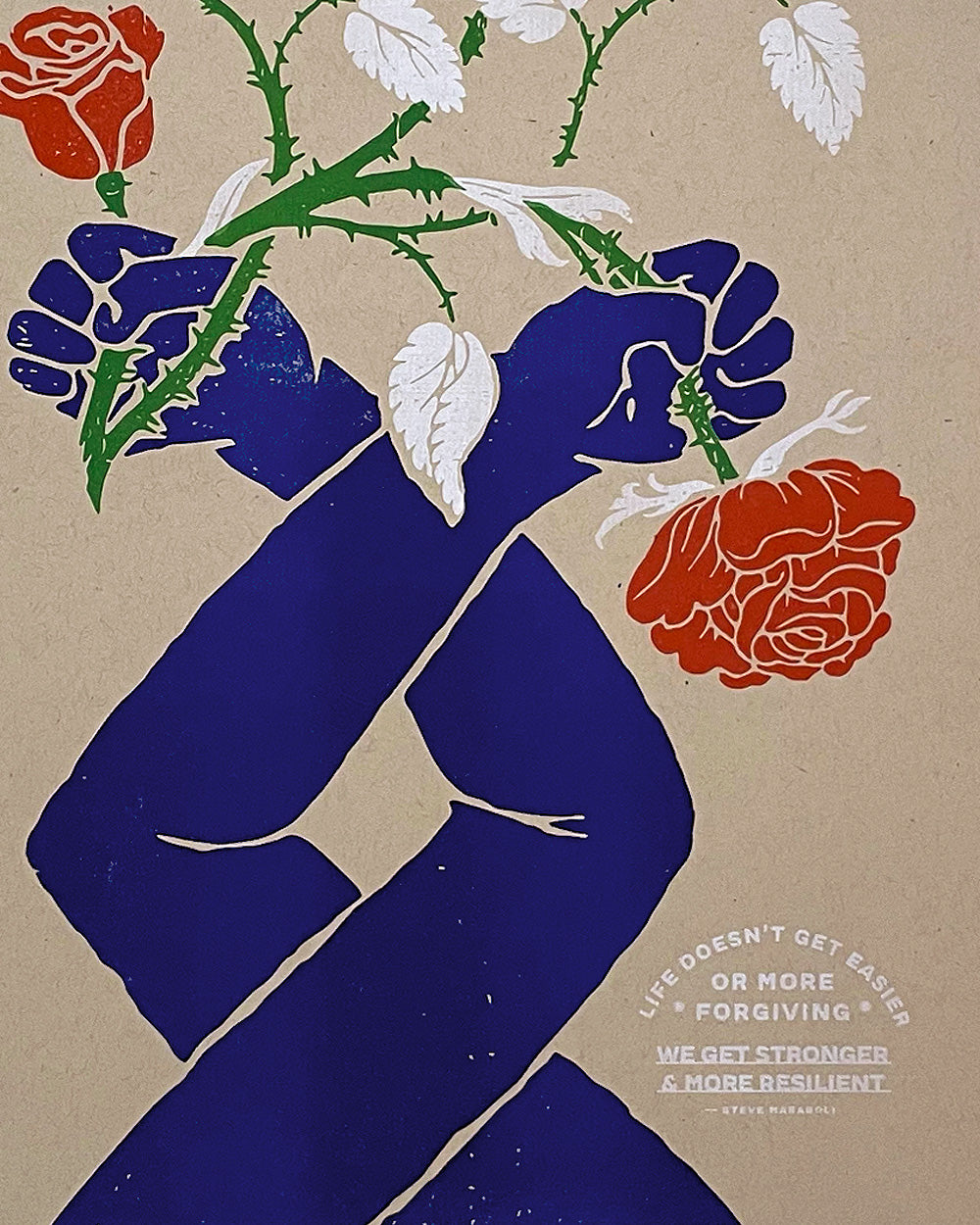 We Get Stronger Risograph Art Print (11" x 17")-Risotopia-Strange Ways