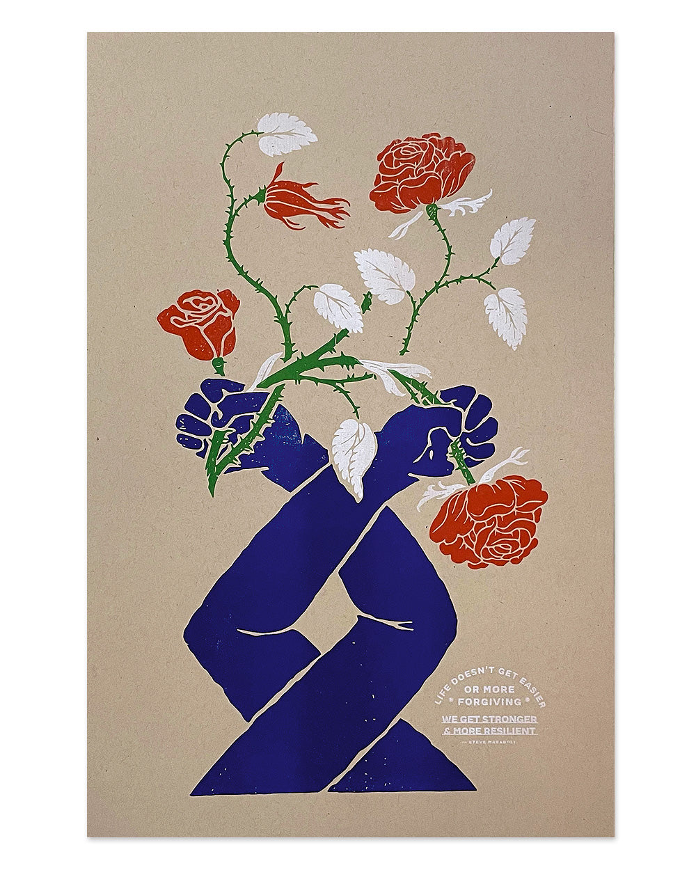 We Get Stronger Risograph Art Print (11" x 17")-Risotopia-Strange Ways