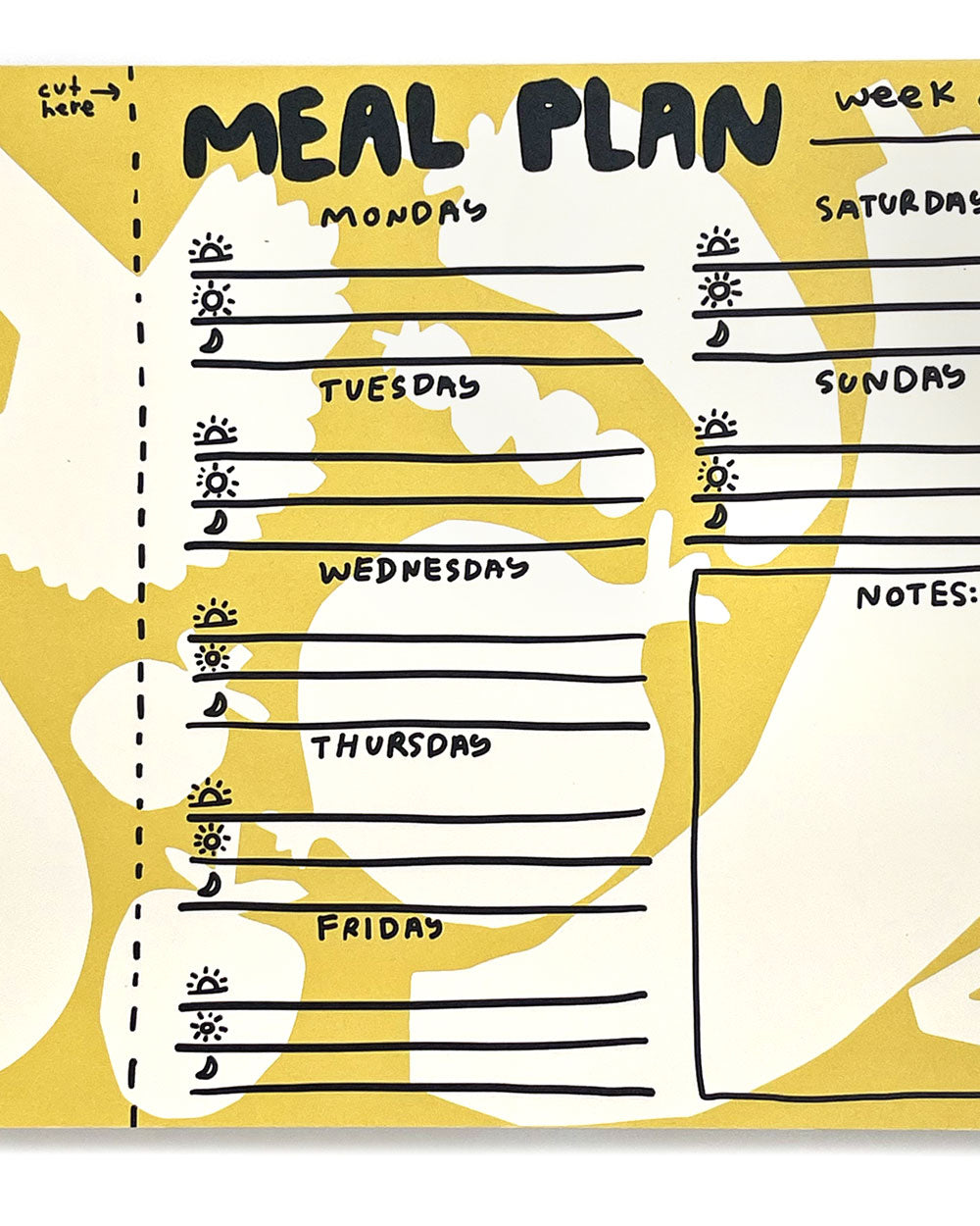 Weekly Meal Planner Notepad-People I've Loved-Strange Ways