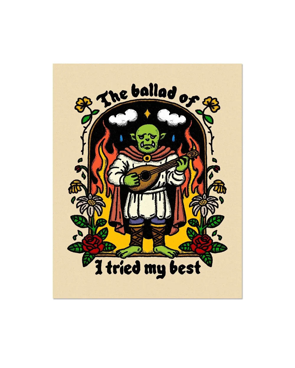 The Ballad Of I Tried My Best Art Print (8" x 10")-Pretty Bad Co.-Strange Ways