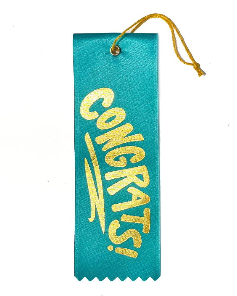 Congrats! Bottle Gift Tag Ribbon
