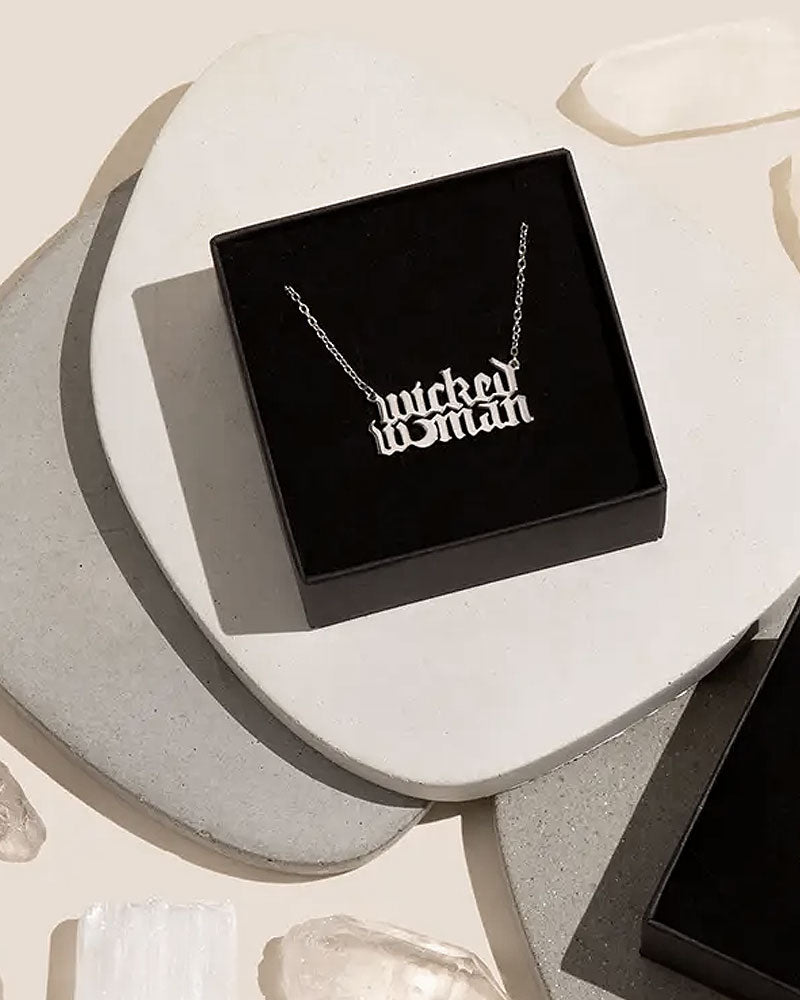 Wicked Woman Necklace-The Silver Spider-Strange Ways