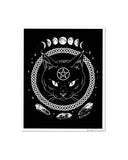 Magickal Protection Signed Art Print (8" x 10")-Cat Coven-Strange Ways