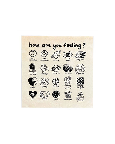 Feelings Chart Art Print (8" x 8")