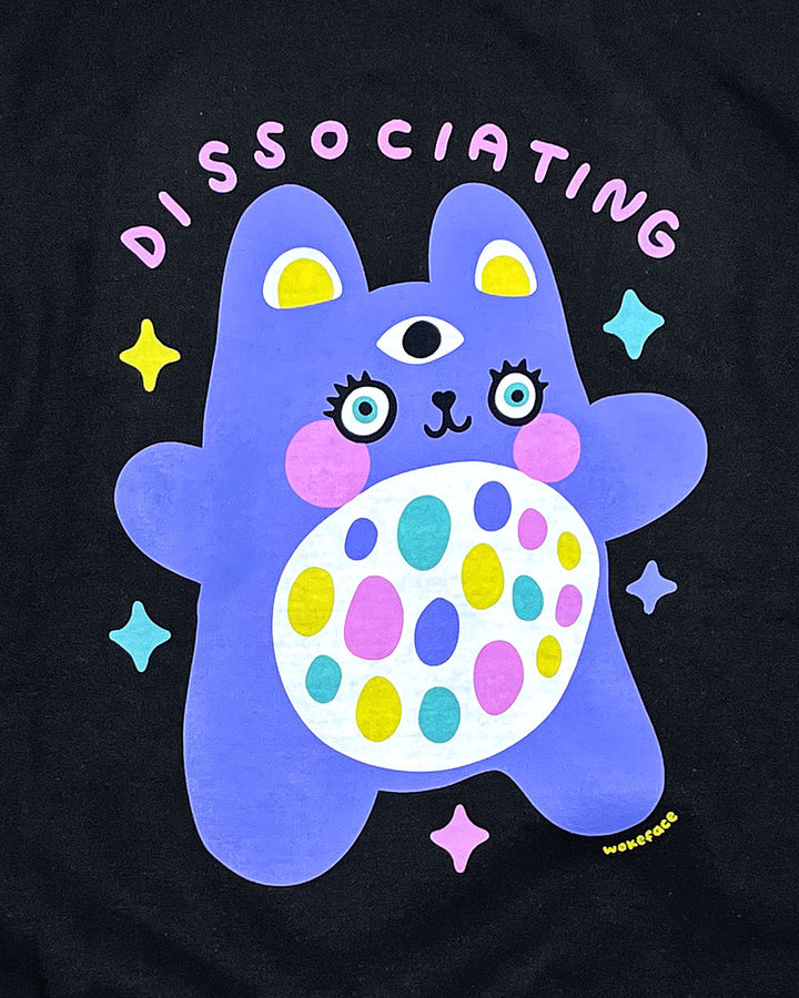 Dissasociating Bear Unisex Crewneck Sweatshirt-Wokeface-Strange Ways