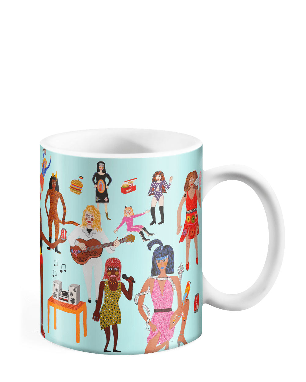 Wonder Woman's Wonderful World Coffee Mug-Kaylene Whiskey-Strange Ways