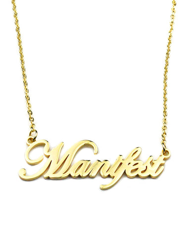 Manifest Word Necklace