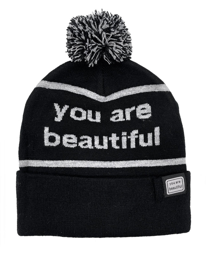 You Are Beautiful Pom Beanie-You Are Beautiful-Strange Ways