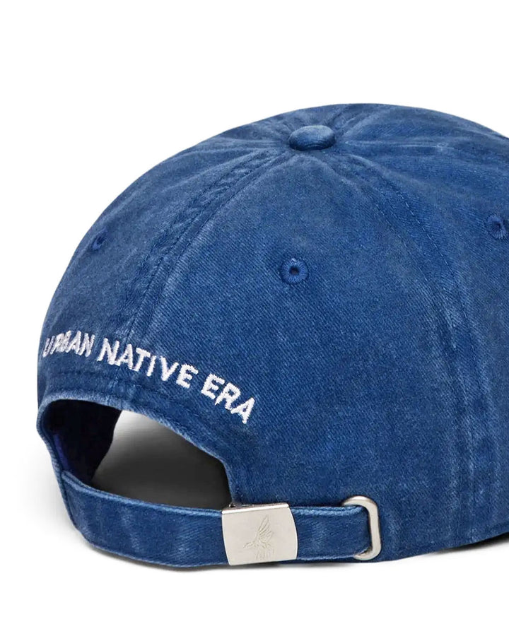 You Are On Native Land Dad Hat - Blue-Urban Native Era-Strange Ways
