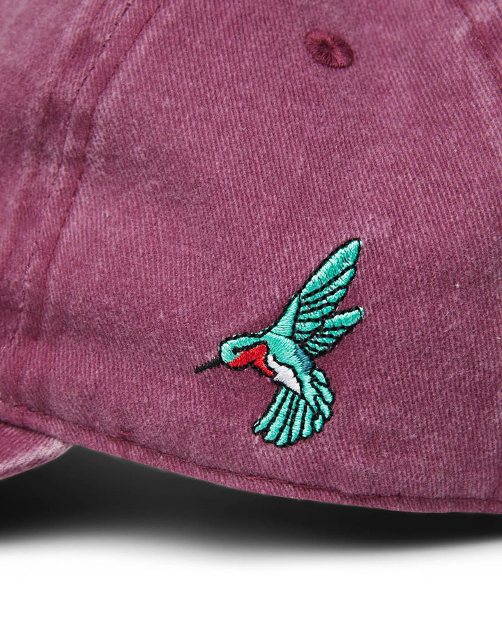 You Are On Native Land Dad Hat - Maroon-Urban Native Era-Strange Ways