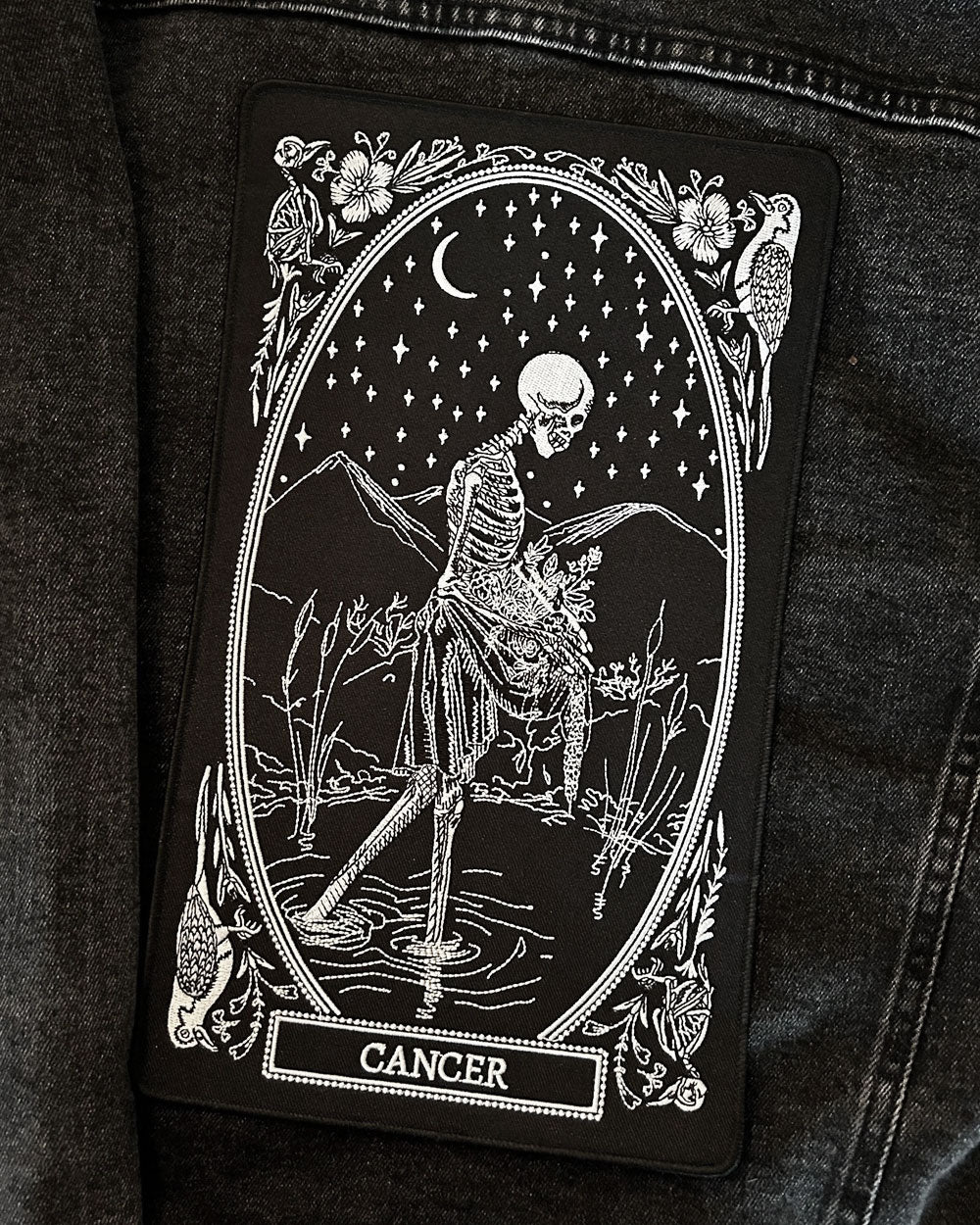 Cancer Zodiac Tarot Large Back Patch-13th Press-Strange Ways