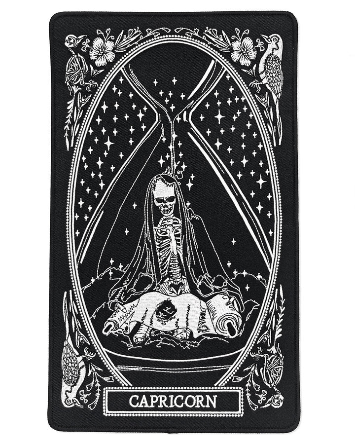 Capricorn Zodiac Tarot Large Back Patch-13th Press-Strange Ways